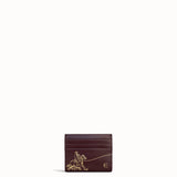 Cowboy Cardholder - Plum Wood / Gold