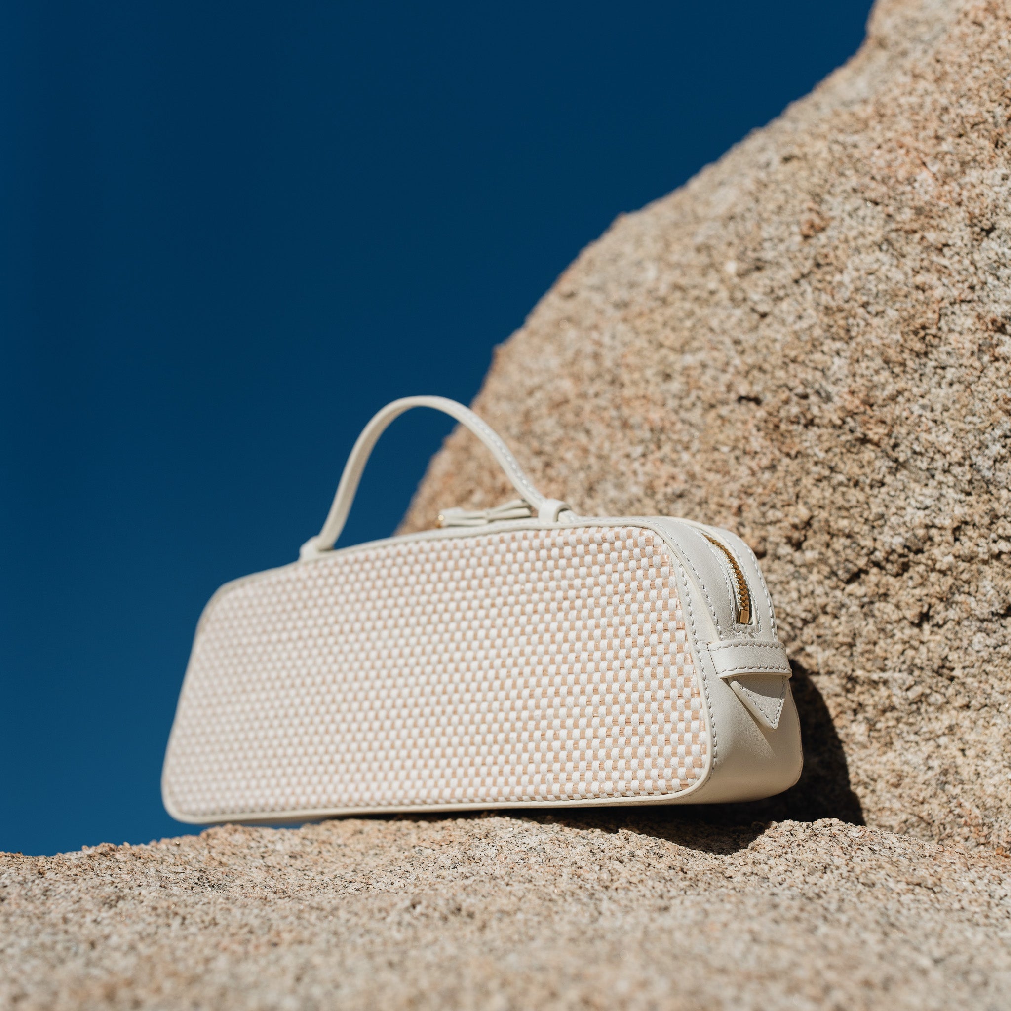 McCoy - Bone & Woven Raffia – By Collier